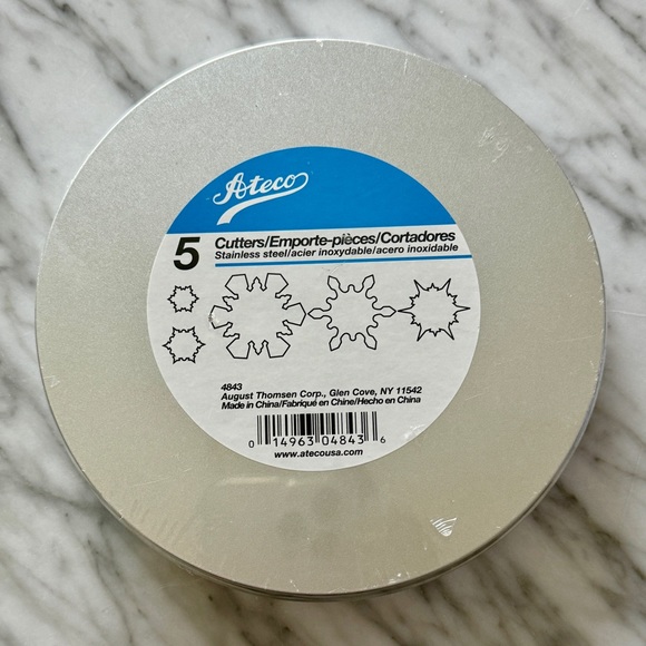 Ateco, 5 Snowflake Cookie Cutters, 4843 - Picture 3 of 6